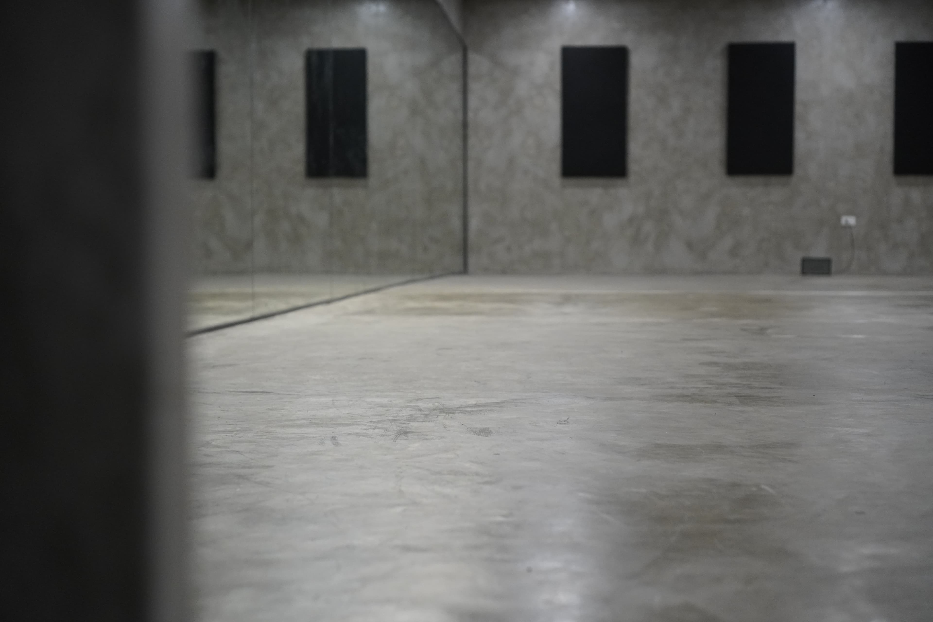 Floor: RAW POURED CONCRETE. BUILT FOR THE GRIND.